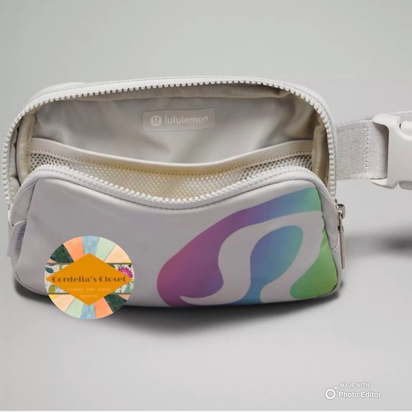❌SOLD!❌ NWT! Lululemon Everywhere Belt Bag Fanny Pack Rainbow Logo - Picture 3 of 7